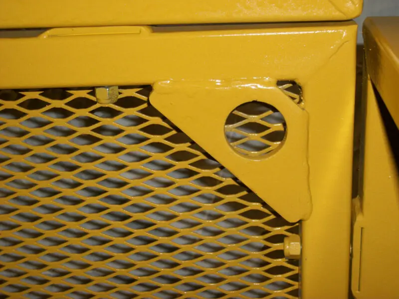 Harness Hook Point for yellow forklift man basket