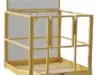 yellow forklift man basket, MBF-4848