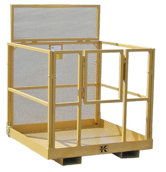 yellow forklift man basket, MBF-4848
