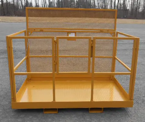yellow forklift man basket, MBF-7248