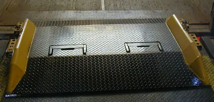Steel Dock Board in Trailer