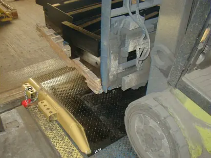 Steel Dock Board in Use