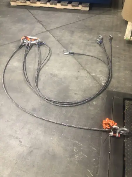 5 point bridle for Material Basket