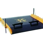 high capacity equipment = material basket, dock board, fork extensions